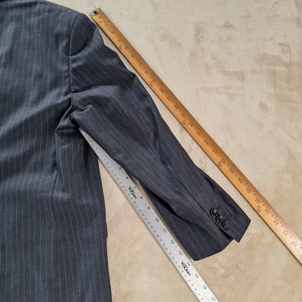 Hemrajani Brothers Blazer Mens 46 Wool Loro Piana Four Seasons Pinstripe Jacket